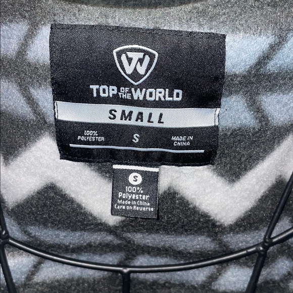 Women’s Gray Patterned Jacket southern charm top of the world size small - Picture 3 of 4